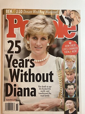 #ad PEOPLE MAGAZINE 25 YEARS WITHOUT DIANA SEPTEMBER 5 2022 issue $8.99