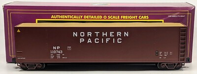 #ad MTH 20 97502 O Gauge Northern Pacific Wood Chip Hopper #119743 LN Box $55.99