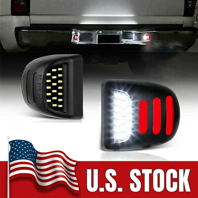 #ad 2x LED License Plate Light Lamp For Chevy Silverado For Sierra YukonXL 1500 2500 $8.99