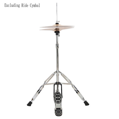 #ad Pedal Control Style Drum High Hat Cymbal Stand with Pedal Silver amp; Black $47.26