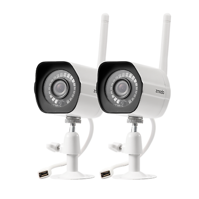 #ad Zmodo WiFi Outdoor Home Security IP 1080p Cameras with IR Night Vision *2 Pack* $47.99