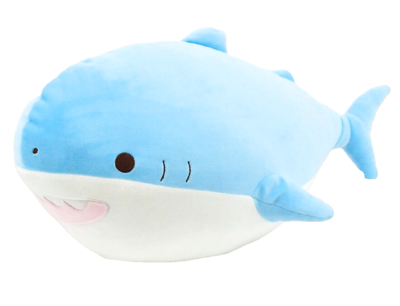 #ad Yamani Blue Shark Plush Mochi UFO Large 18” Soft Cute RARE Stuffed Animal NEWwT $17.96