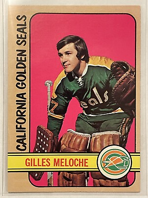 #ad 1972 73 Topps Gilles Meloche Rookie RC #69 Vintage Hockey Card HOF Golden Seals $6.99