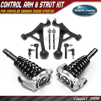 #ad 10 Front Strut Control Arm Ball Joint Sway Bar TieRod for Chrysler Sebring Dodge $319.99