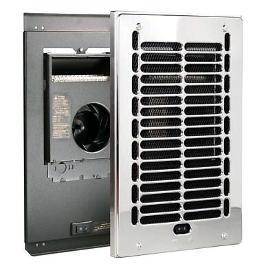 #ad Cadet Electric Bathroom Heater Chrome Fan Forced In Wall Installation 17 in. H $214.07