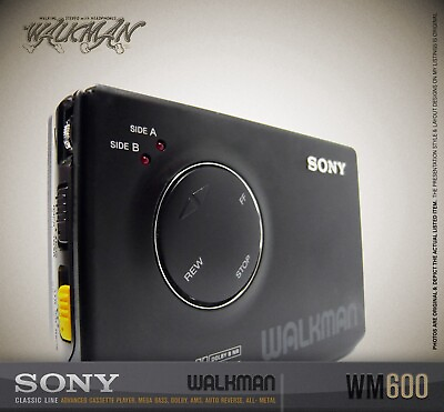 #ad Stylish Collectible SONY Walkman WM 600 Portable Cassette Player EX Head $57.25