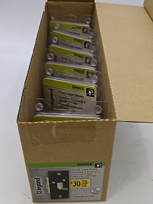#ad 6Pc Legrand Dimmer Preset Toggle Light Almond TD703PLACCV6 700W 3Way 1P NOS $45.00
