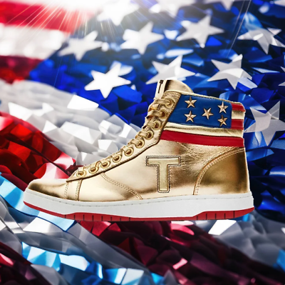 #ad Donald Trumps Gold Sneaker MAGA 2024 Limited Shoes Sneakers High Quality custom $104.99