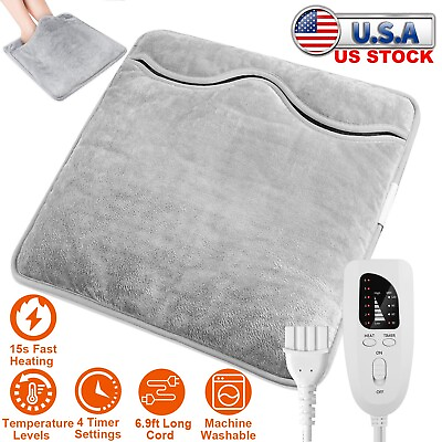 #ad Heated Foot Warmer Winter Electric USB Feet Heating Pad Cushion Fast Heating USA $30.50
