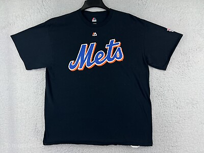 #ad New York Mets Shirt Men Extra Large Black 2016 Baseball Hall Of Fame Mike Piazza $21.99