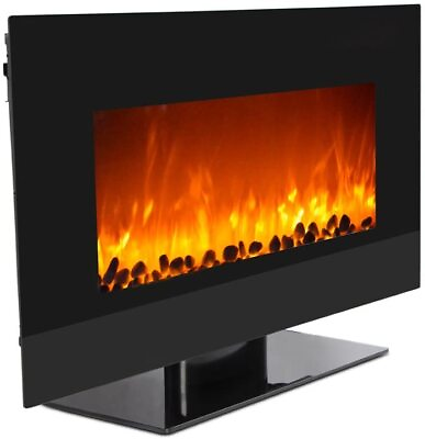 #ad Wolfire® 35quot; Wall Mount Electric Fireplace Adjustable Heater Standing w Tempered $517.25