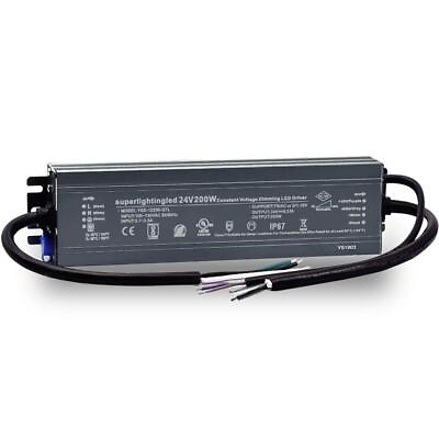 #ad DC24V 200W Ul Listed 0 1 10V and TRIAC Waterproof IP67 Dimmable Power Supply for $68.96