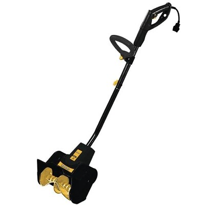 #ad 12quot; 10 Amp Corded Electric Snow Shovel Adjustable Handle Dual Blade Rotor Blower $129.00