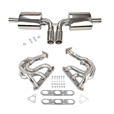 #ad STAINLESS CATBACK EXHAUST SYSTEM KITS FOR 96 04 PORSCHE BOXSTER S 986 2.5L 2.7L $388.88