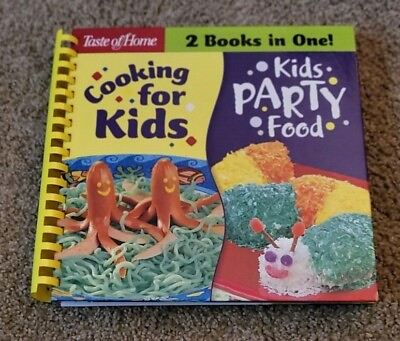 #ad Taste Of Home Kids Cookbook 2 Books in One Cooking amp; Party Food Never Used  $9.95