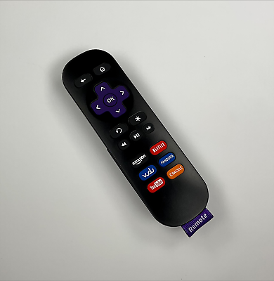 #ad Remote Control for Roku with YouTube Netflix Crackle Vudu Keys w o Volume $5.99