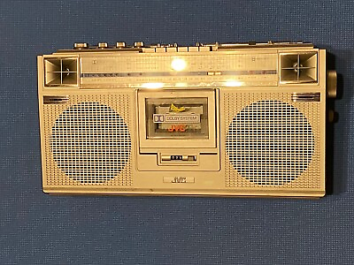 #ad Vintage JVC RC 656JW Stereo Cassette Boombox tested. Working $180.00