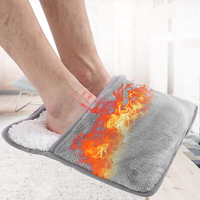 #ad Feet Warmer Fast Heating Pain Relieving Usb Soft Flannel Electric Heated Foot $19.42