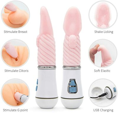 #ad Oral Tongue Sucking Massager Powerful Multi Speed Toy Rechargeable For Women $13.99