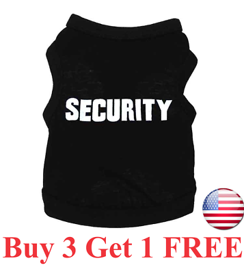 #ad Security Dog T Shirt Dog Shirt Dog Vest Puppy Shirts Cat Top Tee Puppy Clothing $4.95