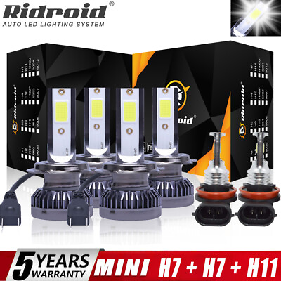 #ad For Hyundai Sonata 2011 2012 2013 2014 LED Headlight Hi Lo Fog Light Combo Kit $25.99