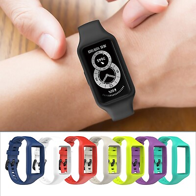 #ad Silicone Sports Watch Band Strap Bracelet For Huawei Band 6 Honor Band 6 Watch $9.50