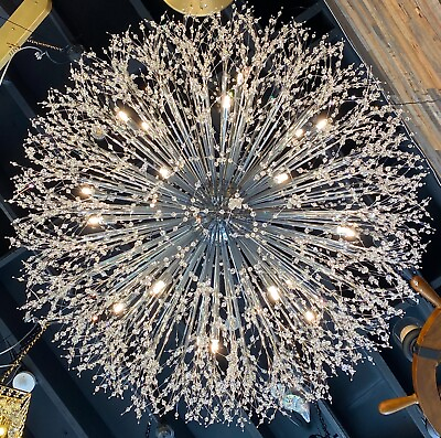 #ad Modern Crystal Silver Chandeliers Sputnik Chandelier Lighting Fixture for Entry $1209.00