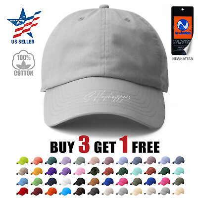 #ad Polo Style Cotton Baseball Cap Ball Dad Hat Adjustable Plain Solid Washed Men PC $8.75