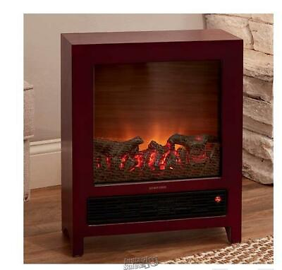 #ad #ad Cambridge 6#x27; Corded 19quot;Wood Electric Fireplace Mahogany Heater Heat Blower 1350W $179.99