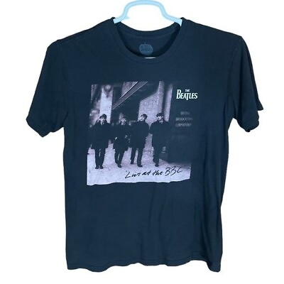 #ad The Beatles Live at The BBC band T shirt Mens Medium Black Classic Rock Modern $19.95