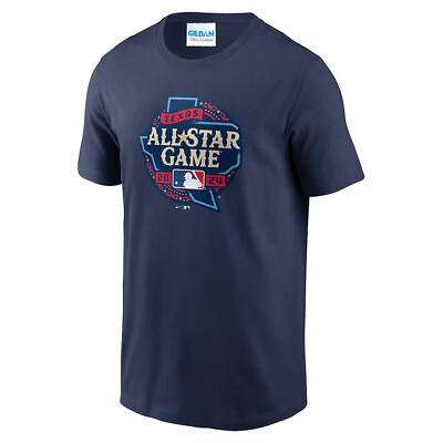 #ad BES Navy 2024 MLB All Star Game Logo T Shirt $19.99
