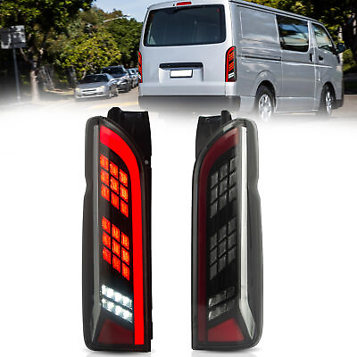 #ad Vland Tail Lights For 2005 2018 Toyota Hiace LED Lamps Sequential LeftRight $175.00