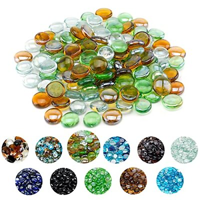 #ad Skyflame 10 Pound Blended Fire Glass Beads for Fire Pit Fireplace Landscaping... $36.12