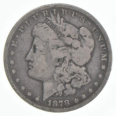 #ad G VG 1878 7TF Rev 78 Morgan Silver Dollar $44.95