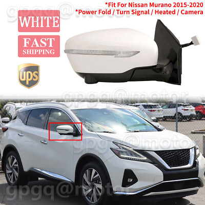 #ad For Nissan Murano 2015 2020 13Pin Right Power Heated Side Mirror W Signal Camera $142.89