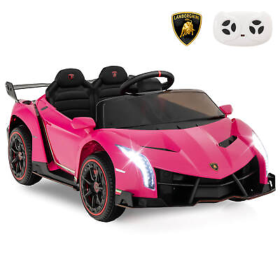 #ad Licensed Lamborghini 4WD Kids Ride on Sports Car 12V Battery Powered 2.4G Remote $199.99