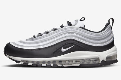 #ad Nike Air Max 97 Black White Reflective Silver Sneaker OG DM0027 001 Mens Size $104.47