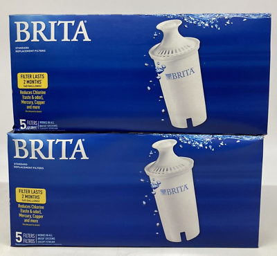 #ad New Genuine Brita Standard Replacement Water Filter 10 Pack 987554 $38.99