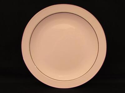 #ad Platinum Edge by Corning Centura Dinner Plate White Platinum Trim L239 $10.99