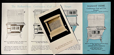 #ad 1930s Vtg GERMER Coal amp; Gas RANGE Stoves Radiant Home Brochure Ads Erie PA $18.95
