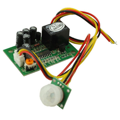 #ad 12V PIR IR Pyroelectric Infrared Module Adjustable Relay Output Sensor $10.09