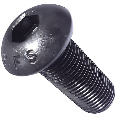 #ad 10 32 Button Head Socket Cap Screws Alloy Steel Grade 8 Black Oxide Allen Hex $68.67