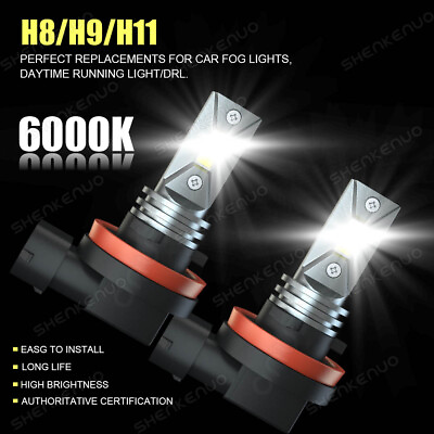 #ad 2x H8 LED HID Xenon Light Bulbs Angel Eyes Halo Ring 6000K For BMW E92 80W White $19.99