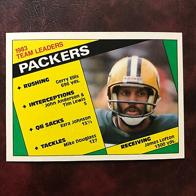 #ad 1984 Topps Set JAMES LOFTON PACKERS LEADERS #263 NM MINT *HIGH GRADE* $1.99
