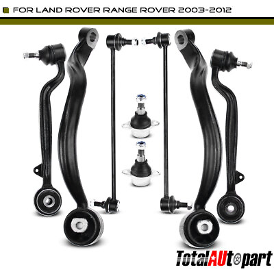 #ad 8Pcs Control Arm Ball Joint Sway Bar Link Kit Front Upper Lower for Land Rover $139.79