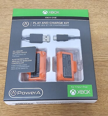 #ad PowerA One Play and Charge Kit for Xbox One Rechargeable Battery Packs $24.00