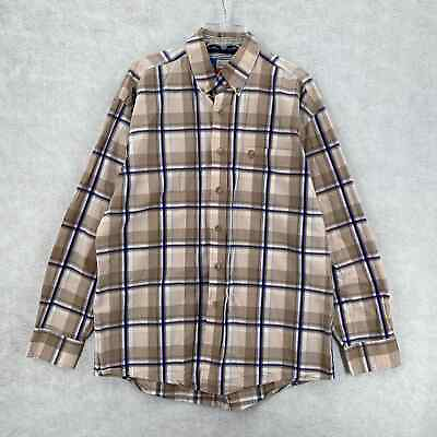 #ad Wrangler George Straight Shirt Mens Medium Long Sleeve Button Up Cowboy Cut $19.99