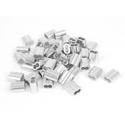 #ad 5 32quot; Wire Rope Aluminum Sleeves Clip Fittings Loop Sleeve Cable Crimps 50pcs $14.02