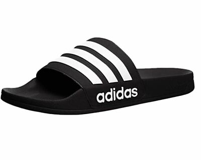 #ad adidas Men#x27;s Adilette Shower Slide Black Sandals $25.99