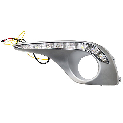 #ad For Toyota Highlander 2012 2013 LED DRL Daytime Running Light Fog Lamp w Turn $52.25